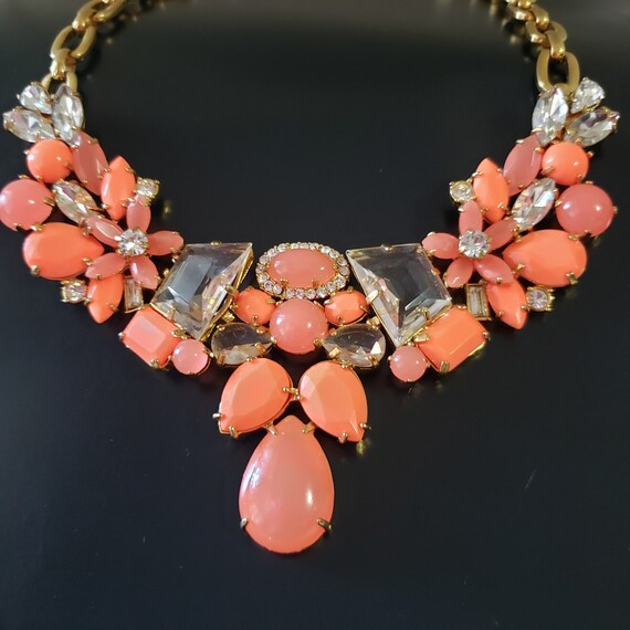 J. Crew Statement Necklace . Vintage J.Crew Bib N… - image 1