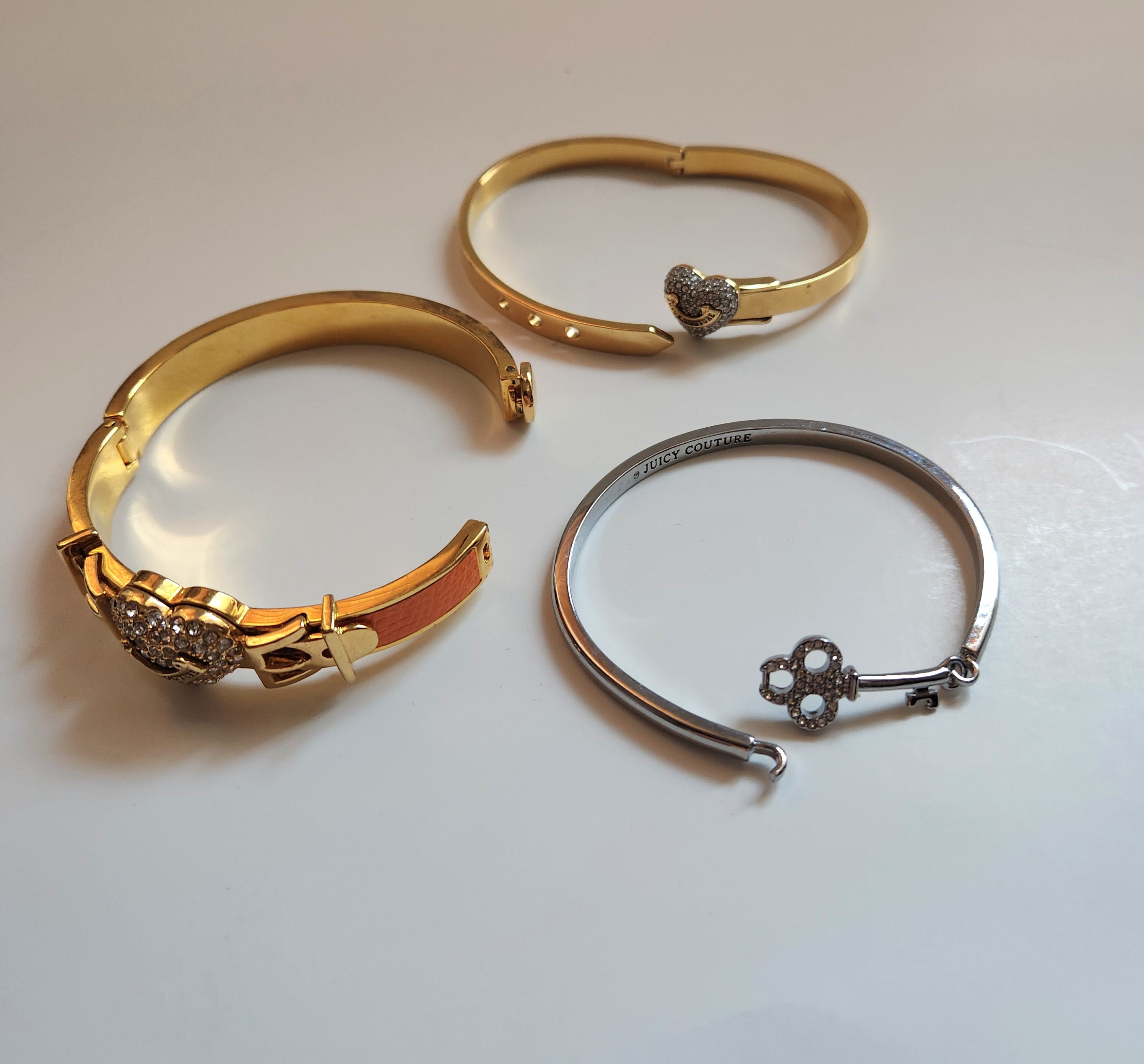 Juicy Couture Heart Bracelet.juicy Couture Key Bangle