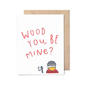 hout je bent van mij - Valentijnsdag kaart - liefdeskaart