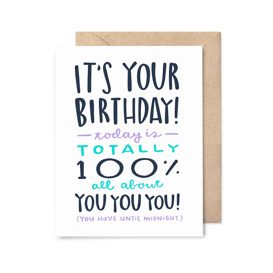 Birthday Card - All About You - Etsy