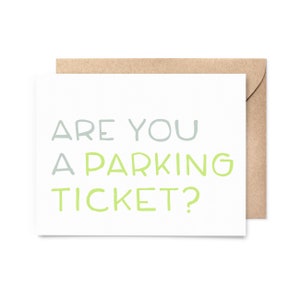 pick-up line card - valentine's day card - anniversary card - recycled paper