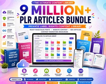 Ensemble d'articles DPP Droits de marque privée Bibliothèque de contenu Articles de blog prêts à l'emploi Contenu de site Web Utilisation commerciale Contenu numérique à télécharger