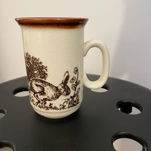 Vintage Churchill Hare Mug, English Pottery Wildlife Mug, Country Cottage Kitchen Decor, Collectible Ceramic Tea Coffee Cup