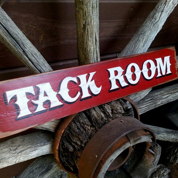 Hand Painted Tack Room Sign. Hand Painted Wood Sign.  Tack Room.  Barn.  Horse Sign.