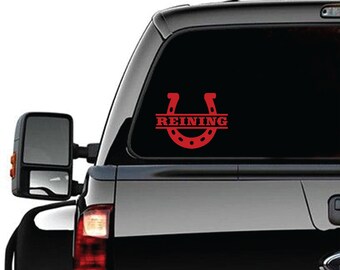 Personalized Horseshoe Decal,  Horseshoe Sticker,  Personalized Name Decal