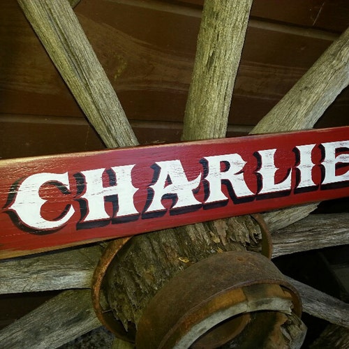 Custom Horse Name Plate Stall Barn Personalized Wood Sign Etsy