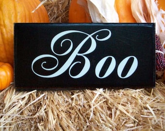 Wooden Halloween Sign, Primitive Wall Decor