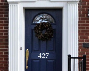 Vinyl Address decals for front door