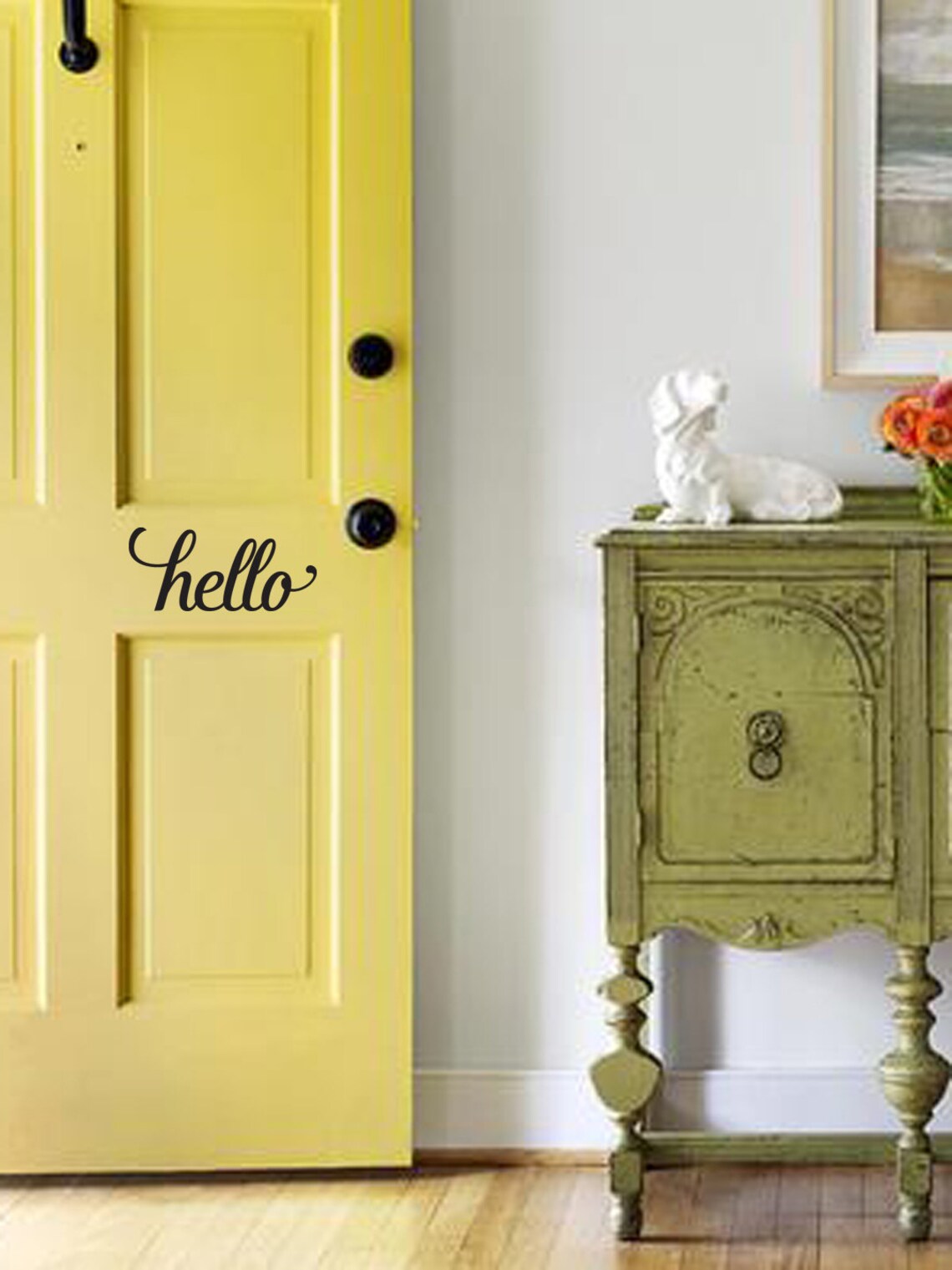 Front Door Decal Personalized Decal Custom Vinyl Lettering Etsy