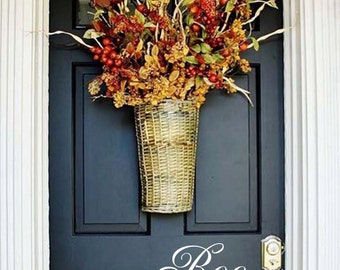 HALLOWEEN DOOR DECAL, Front Door Decal, Personalized Vinyl Lettering,  Boo Decal, Vinyl Text