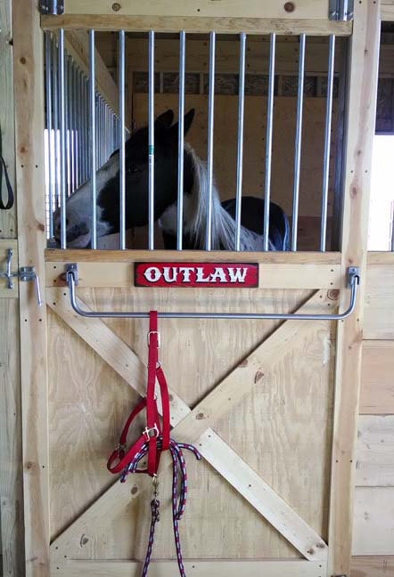 Horse Stall Name Plaque. Personalized Horse Stall Sign. image 7