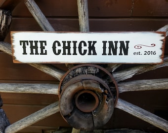  Chicken Coop Sign Wooden Shabby Chic Farm Kitchen Eggs Country