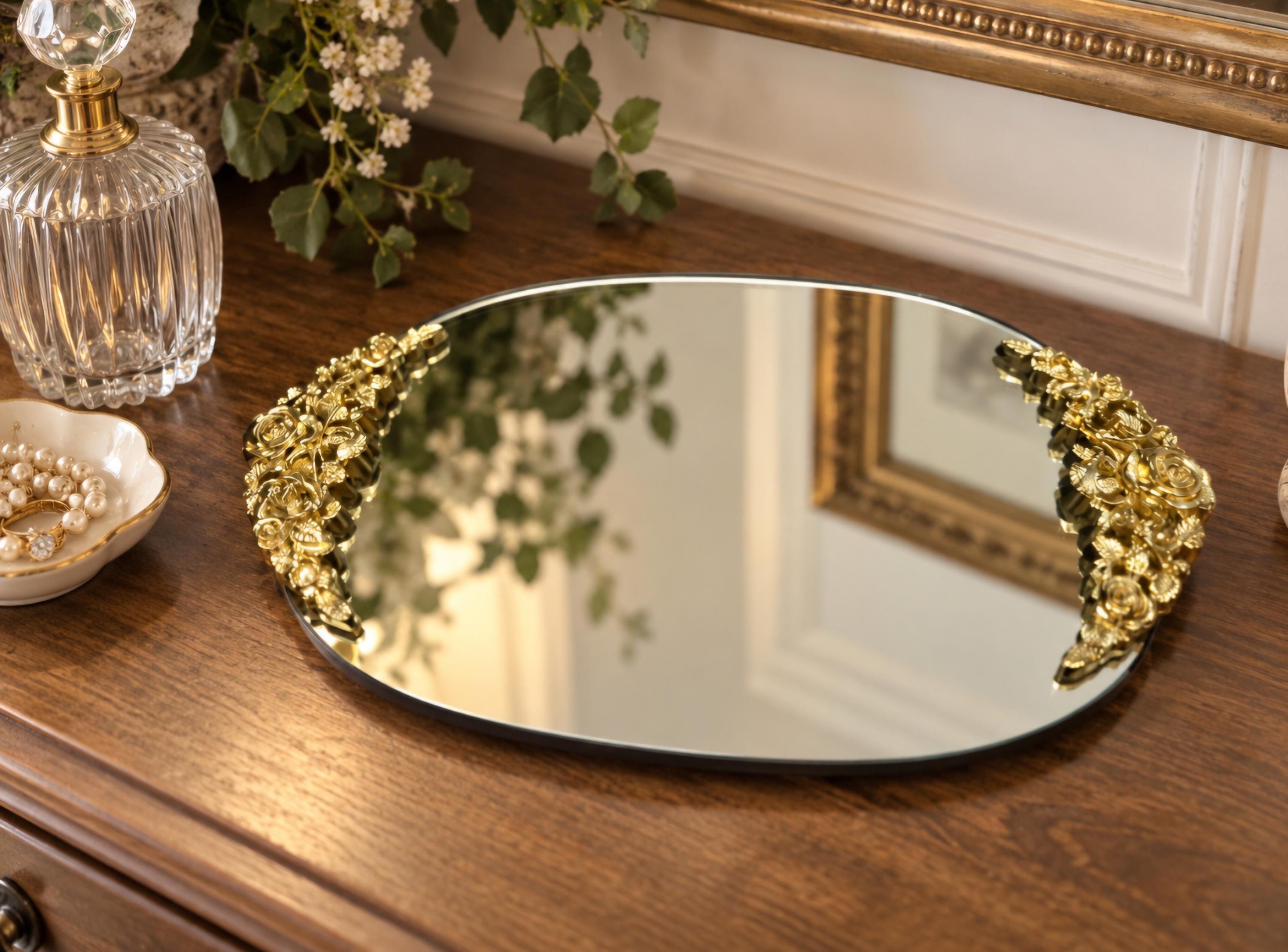 Vintage Mirror Tray - Etsy