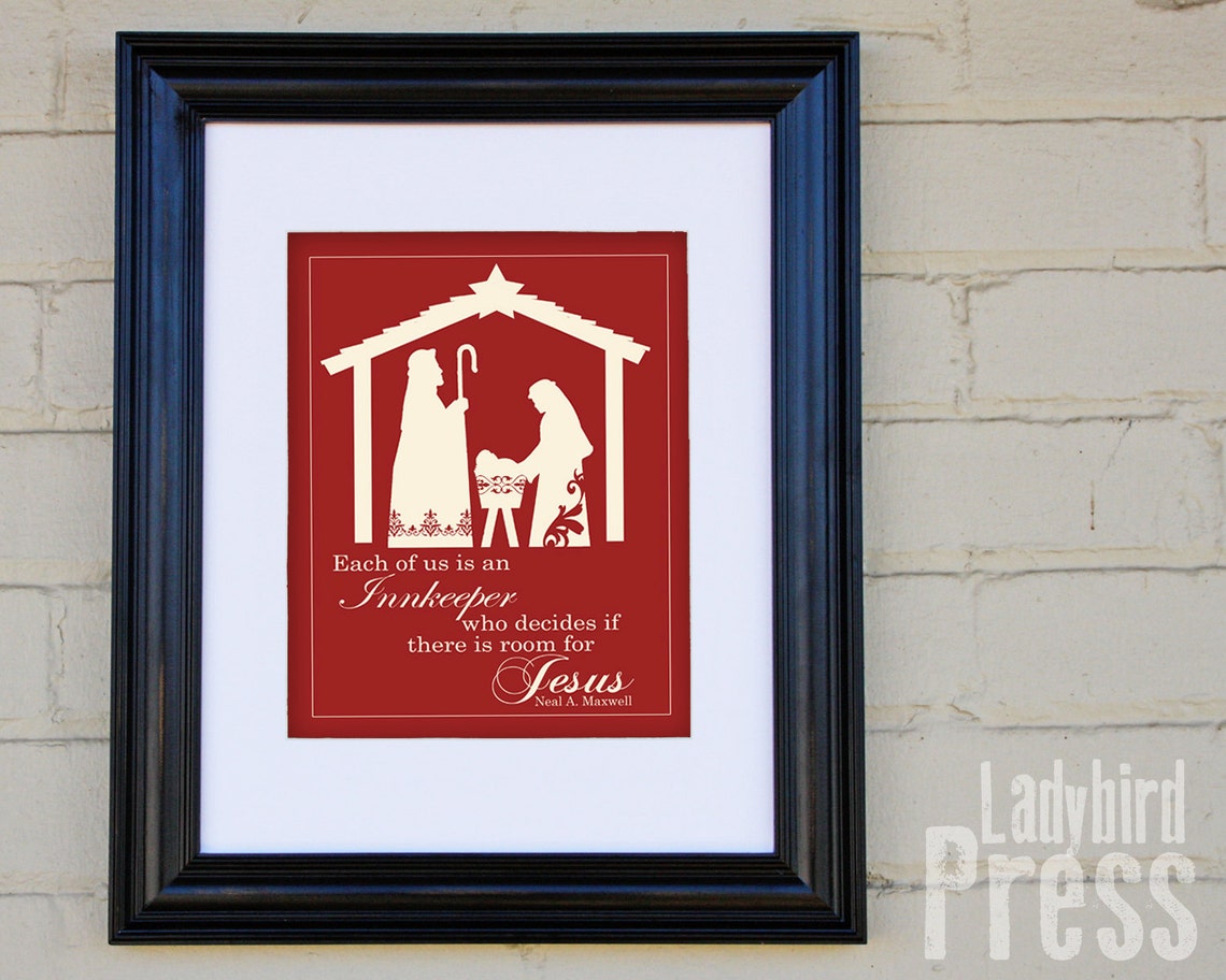 Printable Christmas Decor Nativity Religious LDS - Etsy
