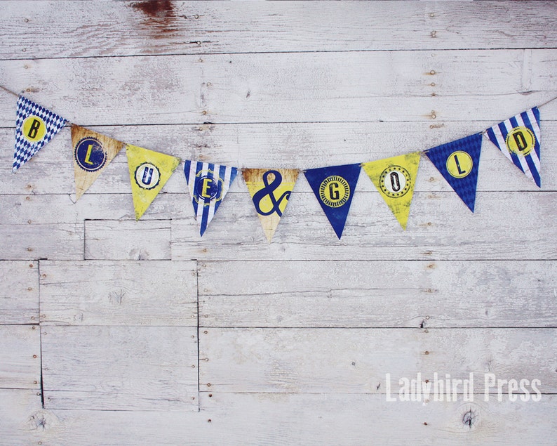 printable blue and gold cub scout banner blue and gold etsy
