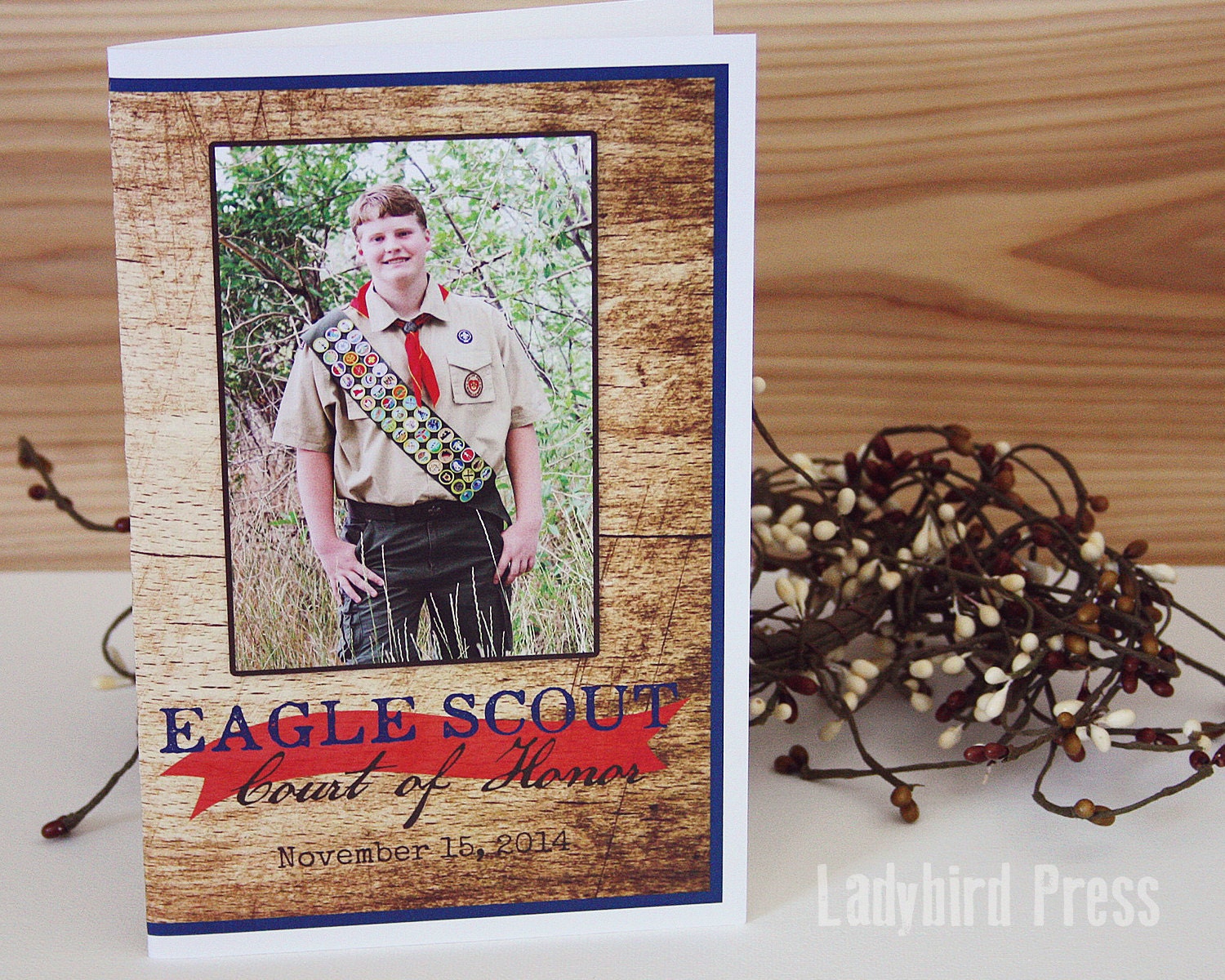 Printable Eagle Scout Court of Program Cover Personalized Etsy