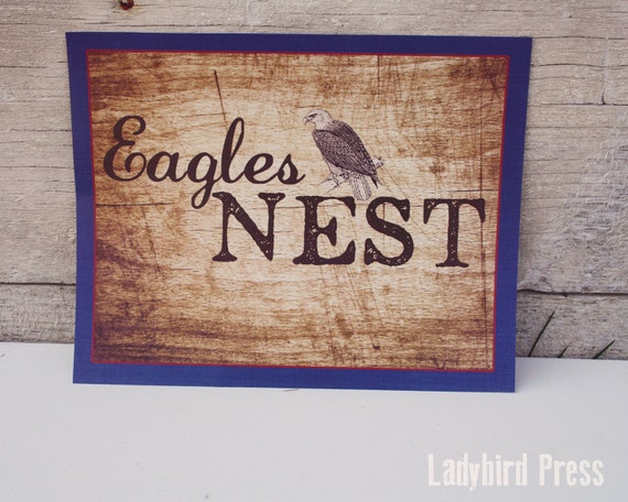 Printable Eagles Nest Sign Eagle Scout Court Of Honor Etsy