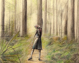 Dancer in the woods