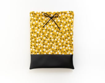 SALE! SAVE 20% (Originally 28.00-32.00)Fall Florals on Yellow Book or Kindle Sleeve