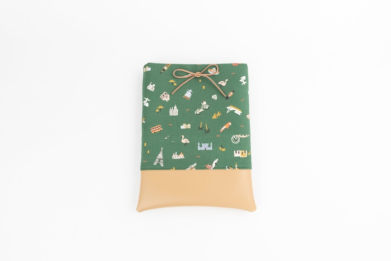 Travel Book Sleeve Explorer in Green Rifle Paper Co. Etsy