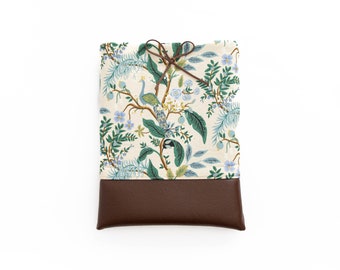 SALE! Save 10% (Originally 28.00 - 32.00) Peacock in Cream Book or Kindle Sleeve - Rifle Paper Co.