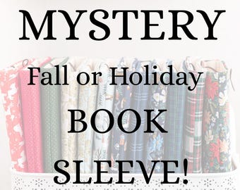 MYSTERY Fall or Holiday Print Book Sleeve!