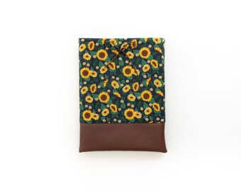 SALE! SAVE 10% (Originally 28.00-32.00)Sunflowers on Navy Book or Kindle Sleeve