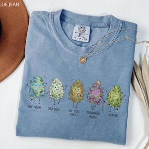 Cute Cannabis Characters T-Shirt | Flower