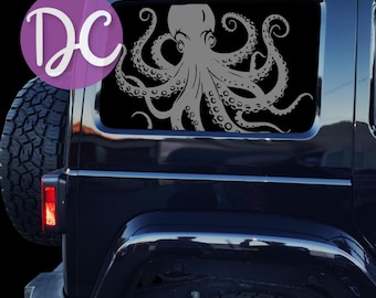 Calcomanía de pulpo para coche