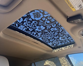 Vinilo decorativo para techo solar de coche con diseño de cuero repujado