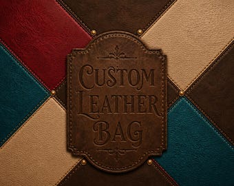 Custom Handmade Leather Bag, Bespoke Handbag Designed From Your Idea or Reference Photo