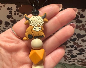 Cow keychain