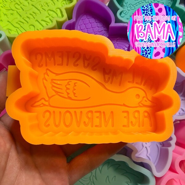 All My Systems Are Nervous Freshie Mold – Reusable DIY Air Freshener Craft Tool
