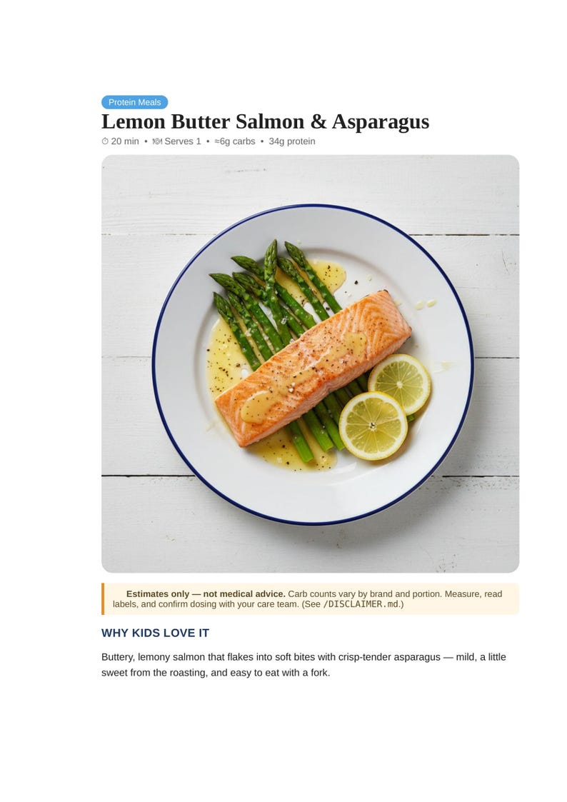 Type 1 Diabetes Cookbook for Kids, 50 Low Carb Recipes with Carb Counts, Printable PDF image 3