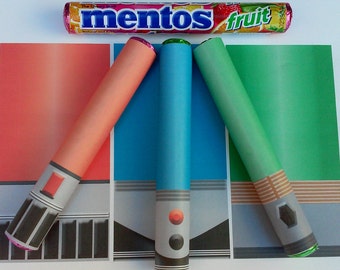 Light Saber Candy Wrappers for Star Wars Party Favors