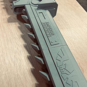 Warhammer 40K Kettenschwert unbemalt Cosplay Prop Lebensgröße