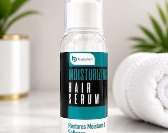b•pure Moisturizing Hair Serum 2 oz, Hydrating Hair Treatment, Restores Moisture & Softness, Lightweight Hair Care