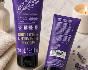Aromatherapy Signature Lavender Scented Body Lotion 5.1 oz, Vegan Moisturizing Body Cream, Lavender Skin Care