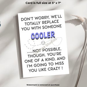 Printable, moving away gift, farewell, funny, goodbye, good luck card, going away gift, hilarious card for friend, snarky rude card