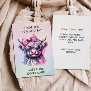 Schrullig Altern Humor Karte, digitaler Download, süße wunderliche Karte, freche Geschenkkarte für sie oder ihn, witzige Note