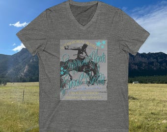 Unisex Jersey Short Sleeve V-Neck Tee