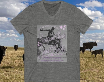 Unisex Jersey Short Sleeve V-Neck Tee