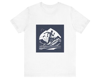 Minimalist Runner T-Shirt, Marathon Trail Running Graphic Tee