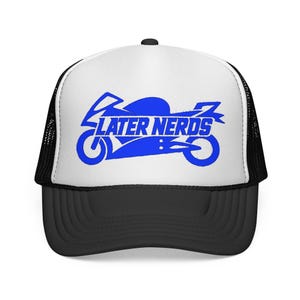 Later Nerds Heritage Trucker Hat | Motorfiets Lifestyle Snapback | Rider Mesh Cap