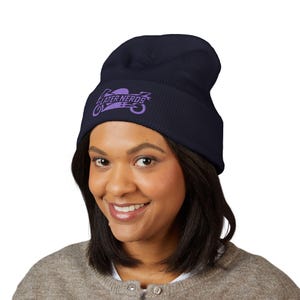 Later Nerds Heritage Beanie | Embroidered Motorcycle Beanie | Rider Winter Hat afbeelding 4