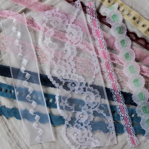Vintage lace selection pack perfect for slow stitching, doll making, crazy patchwork or journalling