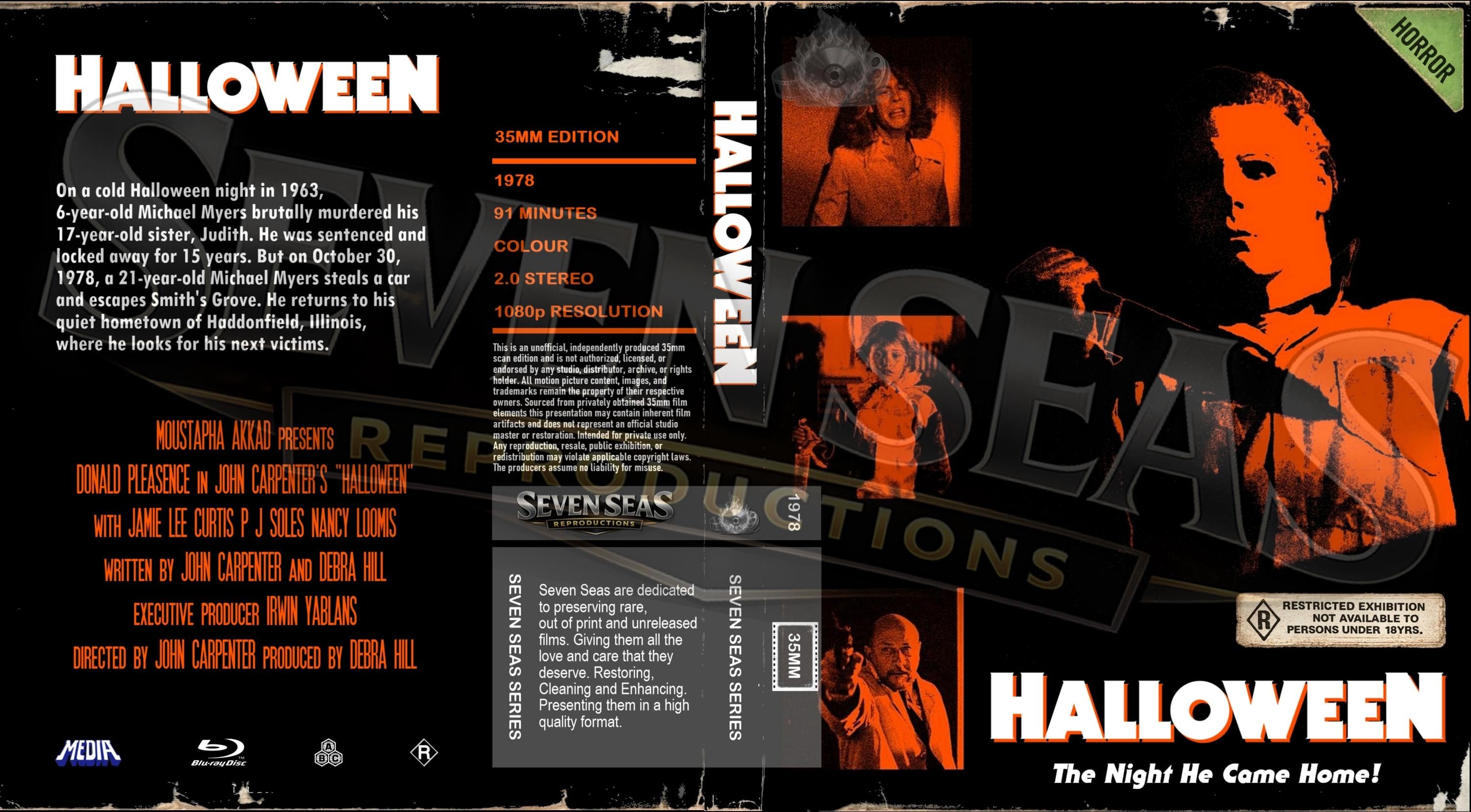 Halloween (1978) (restored 35mm Scan) Blu-ray - Etsy