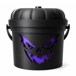 Midnight Bat | Bat | Halloween Light Up Bucket | Spooky Halloween Decor