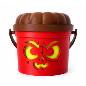 Crypt Creeper | Zombie Halloween Light Up Bucket | Spooky Halloween Decor image 1