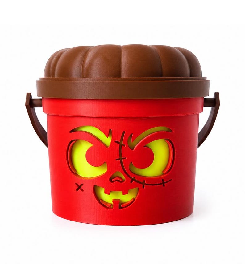 Crypt Creeper | Zombie Halloween Light Up Bucket | Spooky Halloween Decor image 1